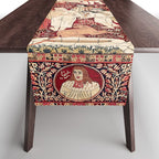 Kerman South Persian Pictorial Rug with Joseph Table Runner Gallery Image 1