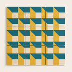 Modern Geometric 51 Wood Wall Art Gallery Image 1