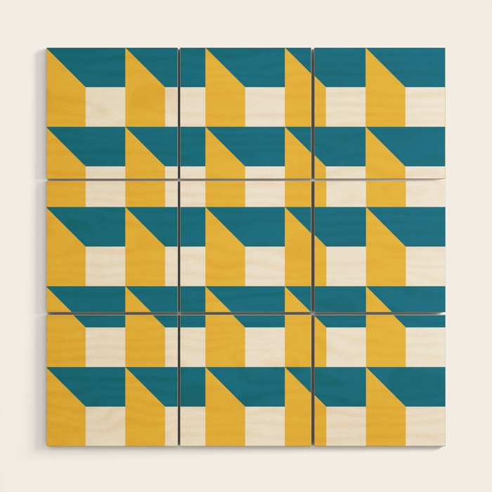 Modern Geometric 51 Wood Wall Art Gallery Image 1