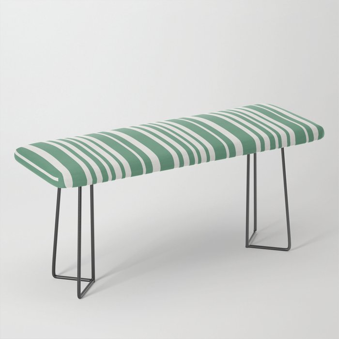 Classic Stripes XXXIX - Kelly Green Bench Gallery Image 1