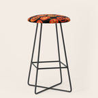 Halloween jack o lantern pumpkin cartoon pattern Stool Gallery Image 1