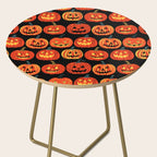 Halloween jack o lantern pumpkin cartoon pattern Side Table Gallery Image 2