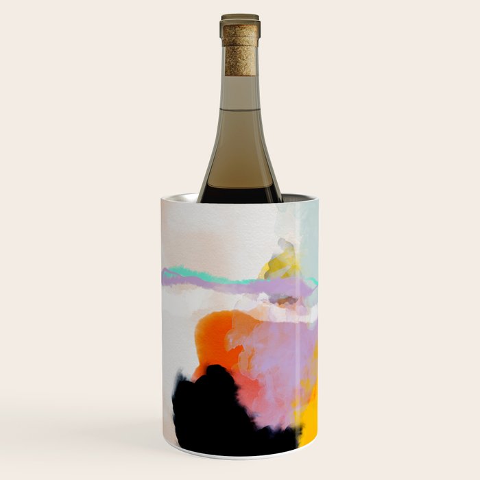 yellow blush abstract Wine Chiller Gallery Image 2