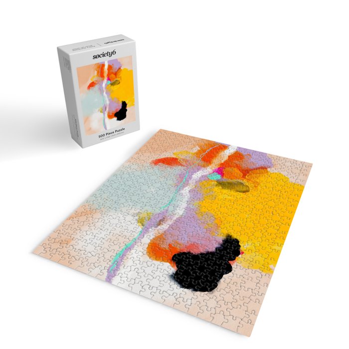 yellow blush abstract Jigsaw Puzzle Gallery Image 2