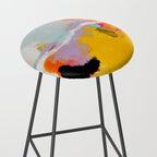 yellow blush abstract Stool Gallery Image 2