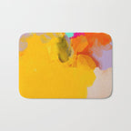yellow blush abstract Bath Mat Gallery Image 1