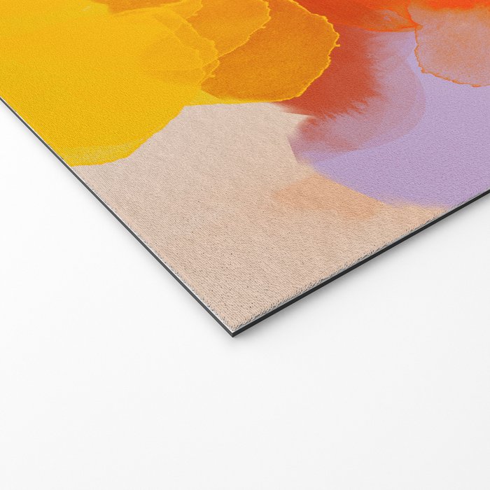 yellow blush abstract Welcome Mat Gallery Image 2