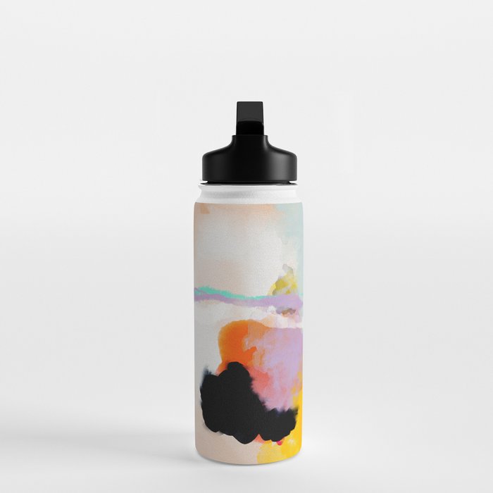 yellow blush abstract Water Bottle Gallery Image 3