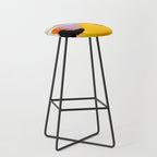 yellow blush abstract Stool Gallery Image 1