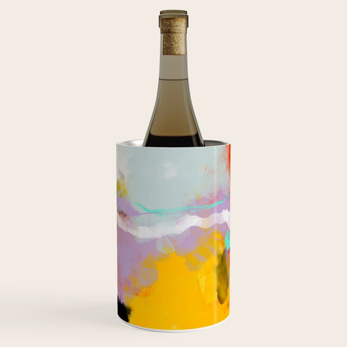 yellow blush abstract Wine Chiller Gallery Image 1