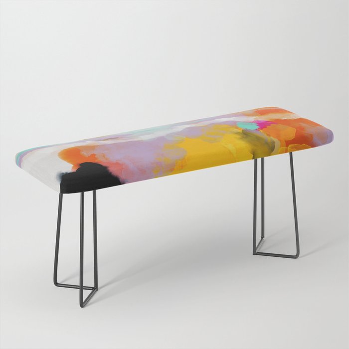 yellow blush abstract Bench Gallery Image 1