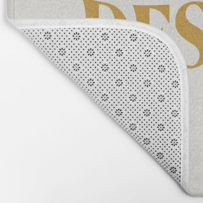 You Deserve To Rest Golden Bath Mat Gallery Image 2