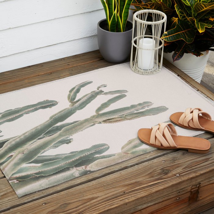 Sunrise Cactus Outdoor Rug Gallery Image 2