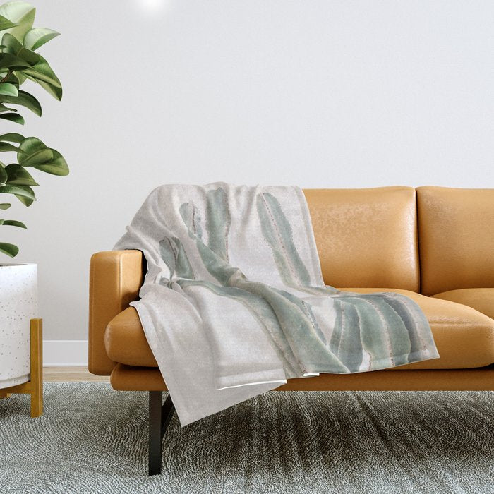 Sunrise Cactus Throw Blanket Gallery Image 1