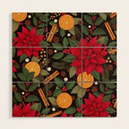 Christmas Stars and Spices Wood Wall Art Gallery Image 1
