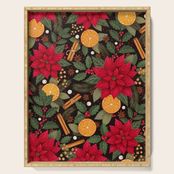 Christmas Stars and Spices Serving Tray Gallery Image 1