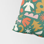 Abstract retro organic christmas shape pattern Pillow Sham Gallery Image 4