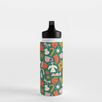 Abstract retro organic christmas shape pattern Water Bottle Gallery Image 3