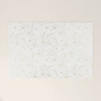 Elegant simple modern faux gold white floral Welcome Mat Gallery Image 1