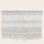 Elegant simple modern faux gold white floral Wall Hanging Gallery Image 1