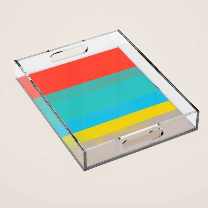 stripe study 40 Acrylic Tray Gallery Image 1