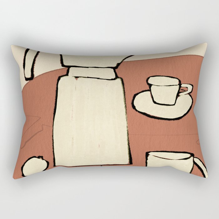 Coffee Time Rectangular Pillow Gallery Image 1