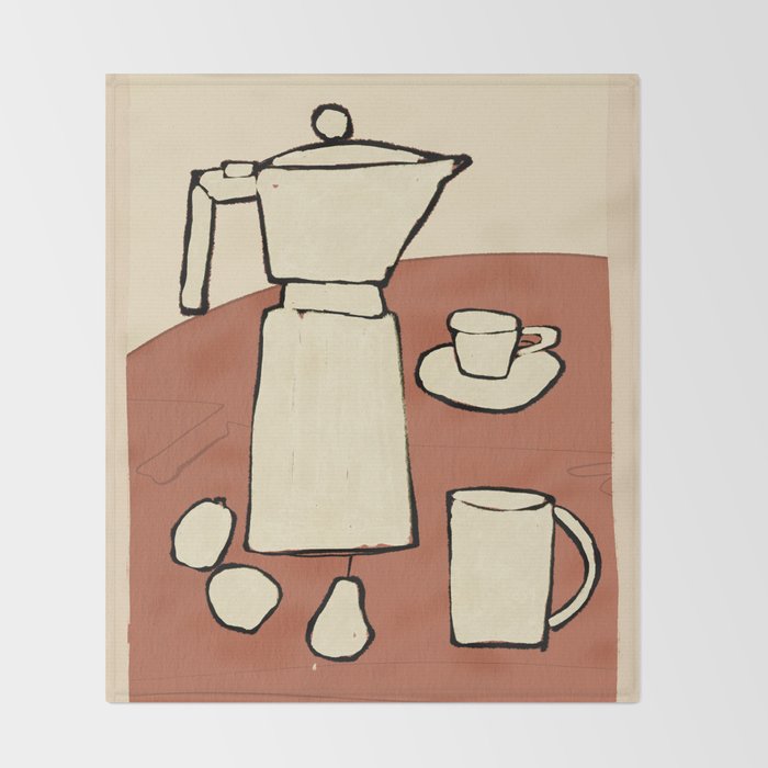 Coffee Time Throw Blanket Gallery Image 2