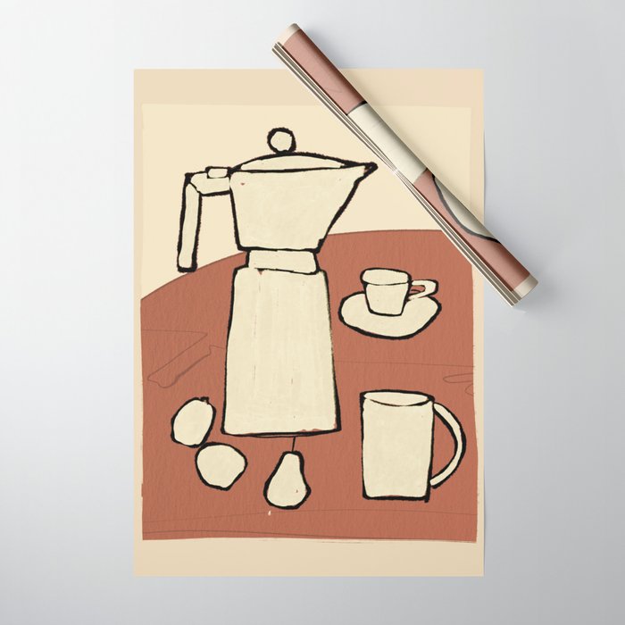 Coffee Time Wrapping Paper Gallery Image 1