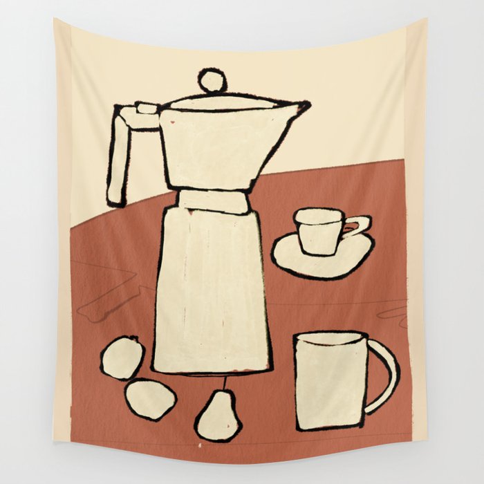 Coffee Time Wall Tapestry Gallery Image 4