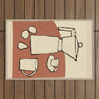 Coffee Time Outdoor Rug Gallery Image 1