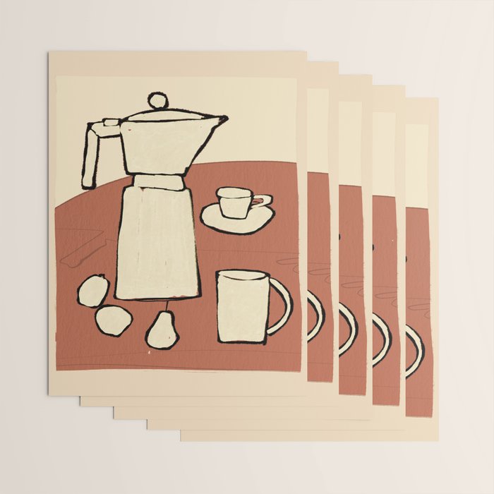 Coffee Time Wrapping Paper Gallery Image 3