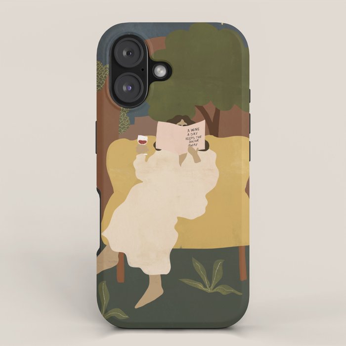 A wine a day keeps the doctor away iPhone Case Gallery Image 1