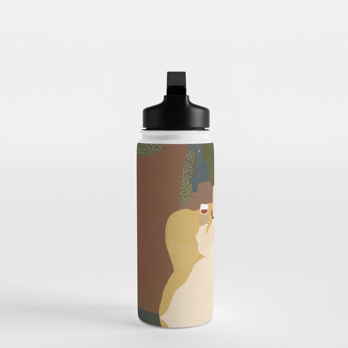A wine a day keeps the doctor away Water Bottle Gallery Image 3