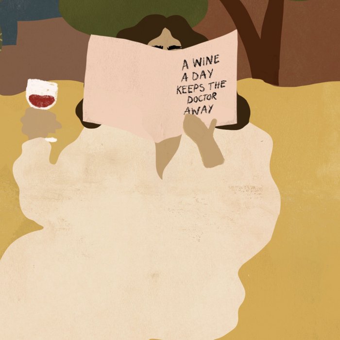 A wine a day keeps the doctor away Coffee Mug Gallery Image 2