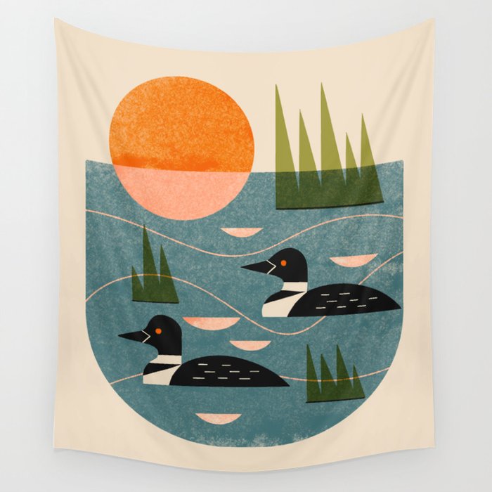 Loon Lake Wall Tapestry Gallery Image 4