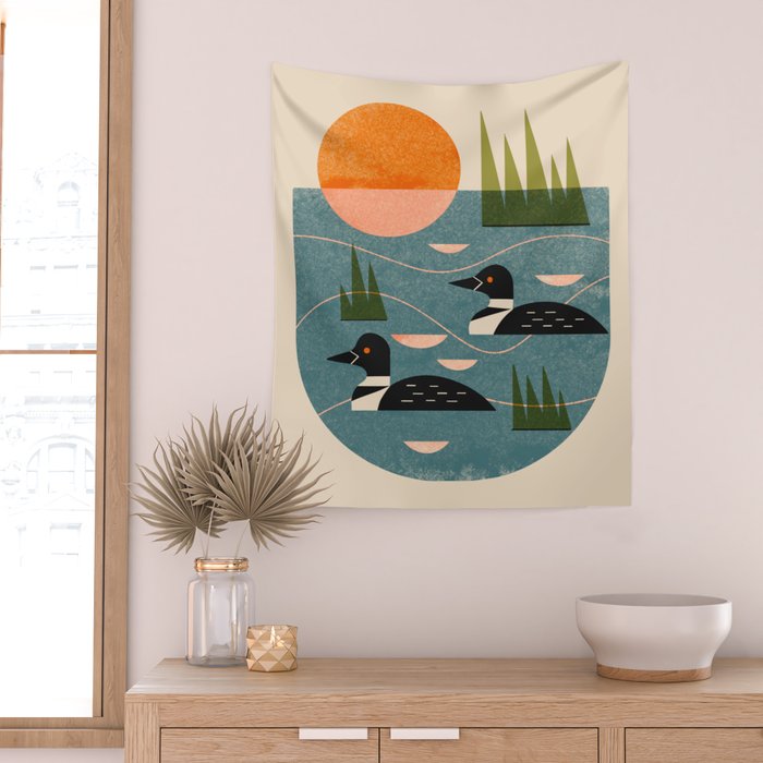 Loon Lake Wall Tapestry Gallery Image 2