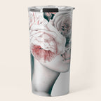 WOMAN WITH FLOWERS 11 Travel Mug Gallery Image 1