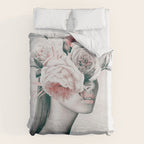 WOMAN WITH FLOWERS 11 Duvet Cover Gallery Image 6