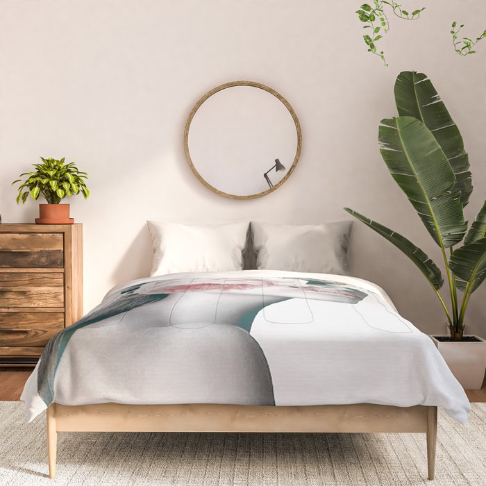 WOMAN WITH FLOWERS 11 Comforter Gallery Image 3