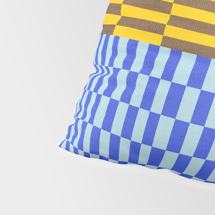 Retro Checkerboard Collage 02 Pillow Sham Gallery Image 4