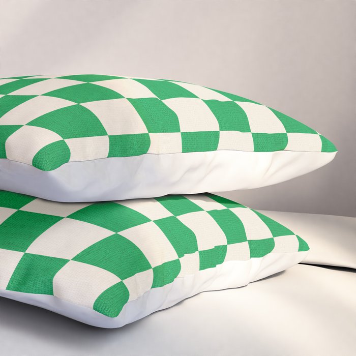 Retro Checkerboard Collage 02 Pillow Sham Gallery Image 3