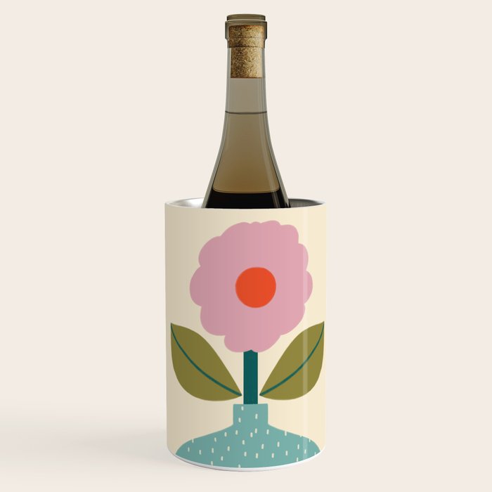 Modern Floral - Green Vase  Wine Chiller Gallery Image 1