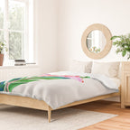 Flamingo and Banana Leaf Duvet Cover Gallery Image 2