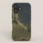 Corfe Castle, Dorset by John Inigo Richards Antique Oil Painting  iPhone Case Gallery Image 1