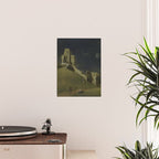 Corfe Castle, Dorset by John Inigo Richards Antique Oil Painting  Poster Gallery Image 2