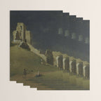 Corfe Castle, Dorset by John Inigo Richards Antique Oil Painting  Wrapping Paper Gallery Image 3