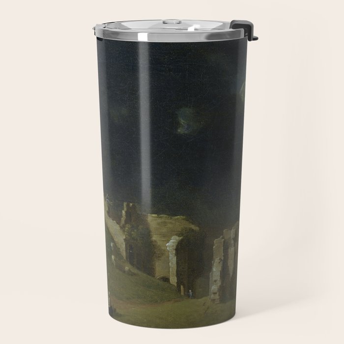 Corfe Castle, Dorset by John Inigo Richards Antique Oil Painting  Travel Mug Gallery Image 2