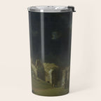 Corfe Castle, Dorset by John Inigo Richards Antique Oil Painting  Travel Mug Gallery Image 2