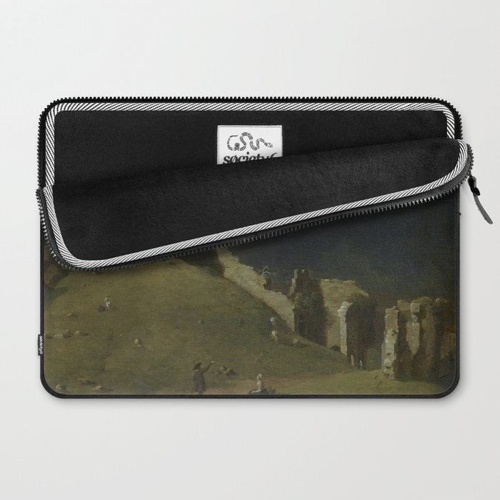 Corfe Castle, Dorset by John Inigo Richards Antique Oil Painting  Laptop Sleeve Gallery Image 2