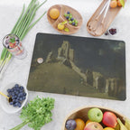 Corfe Castle, Dorset by John Inigo Richards Antique Oil Painting  Cutting Board Gallery Image 2